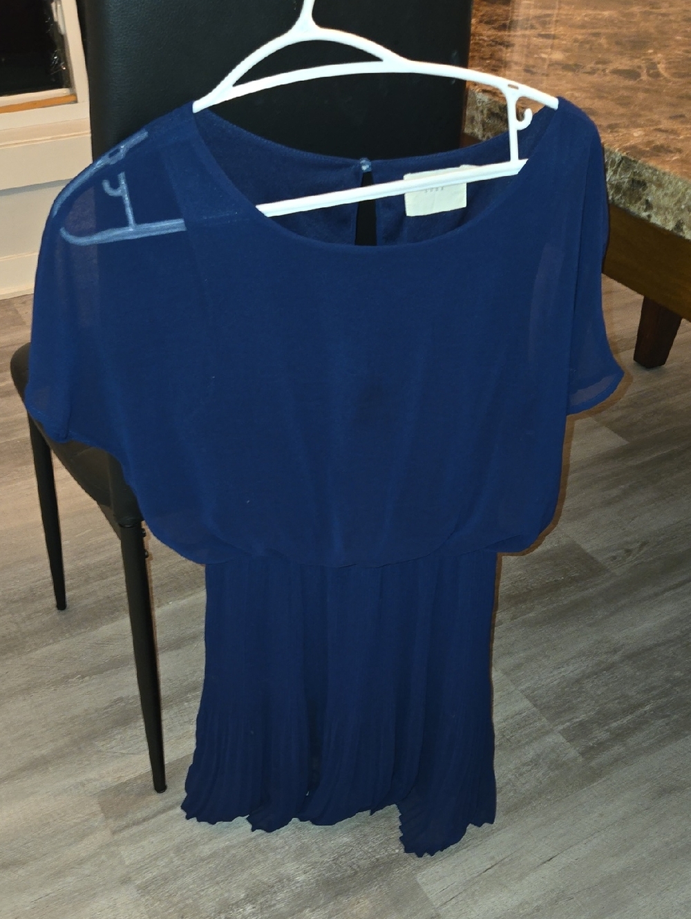 Lush Navy Blue Mini Dress